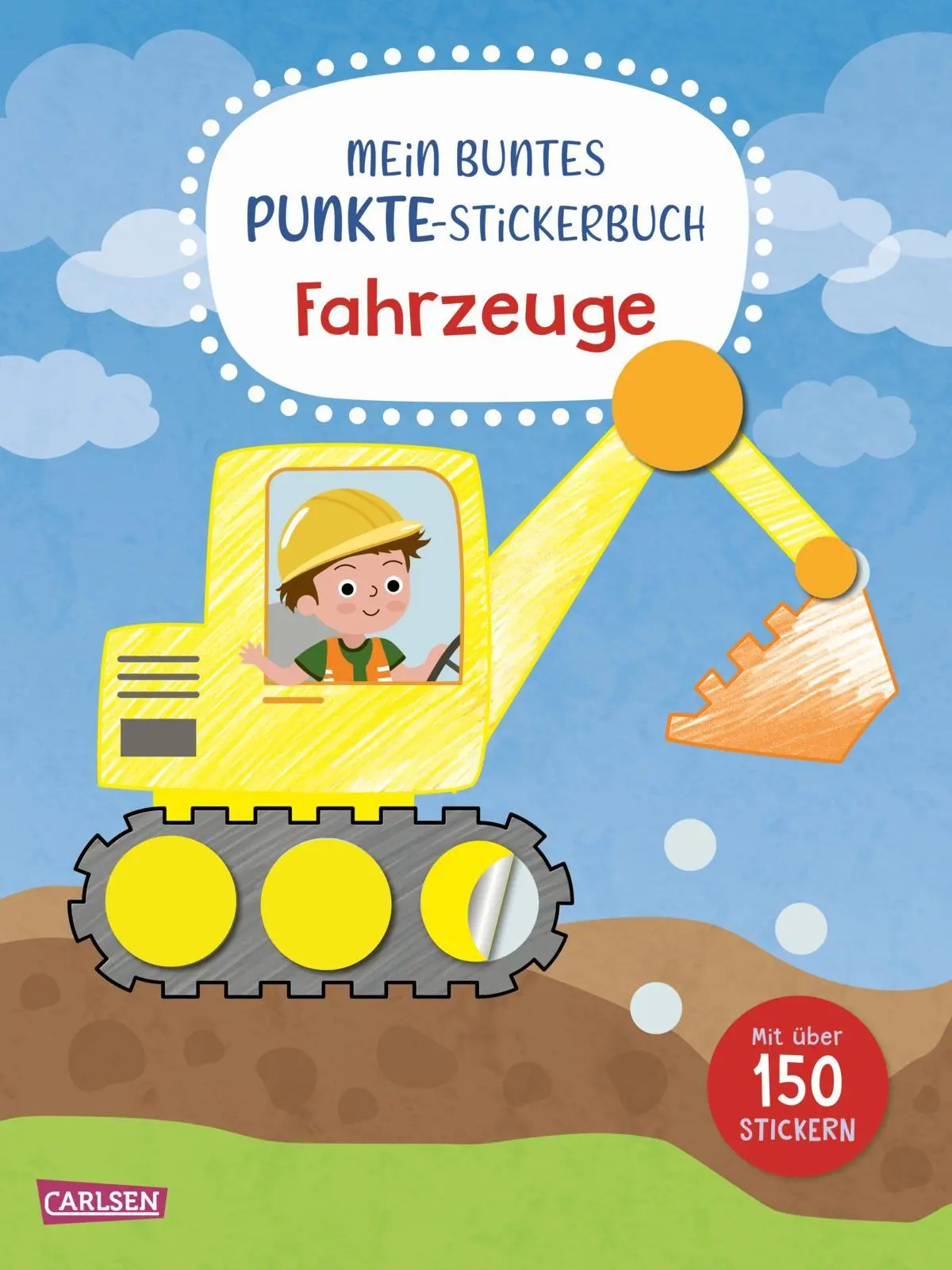 Cover: 9783551192288 | Mein buntes Punkte-Stickerbuch: Fahrzeuge | Carmen Eisendle | Buch