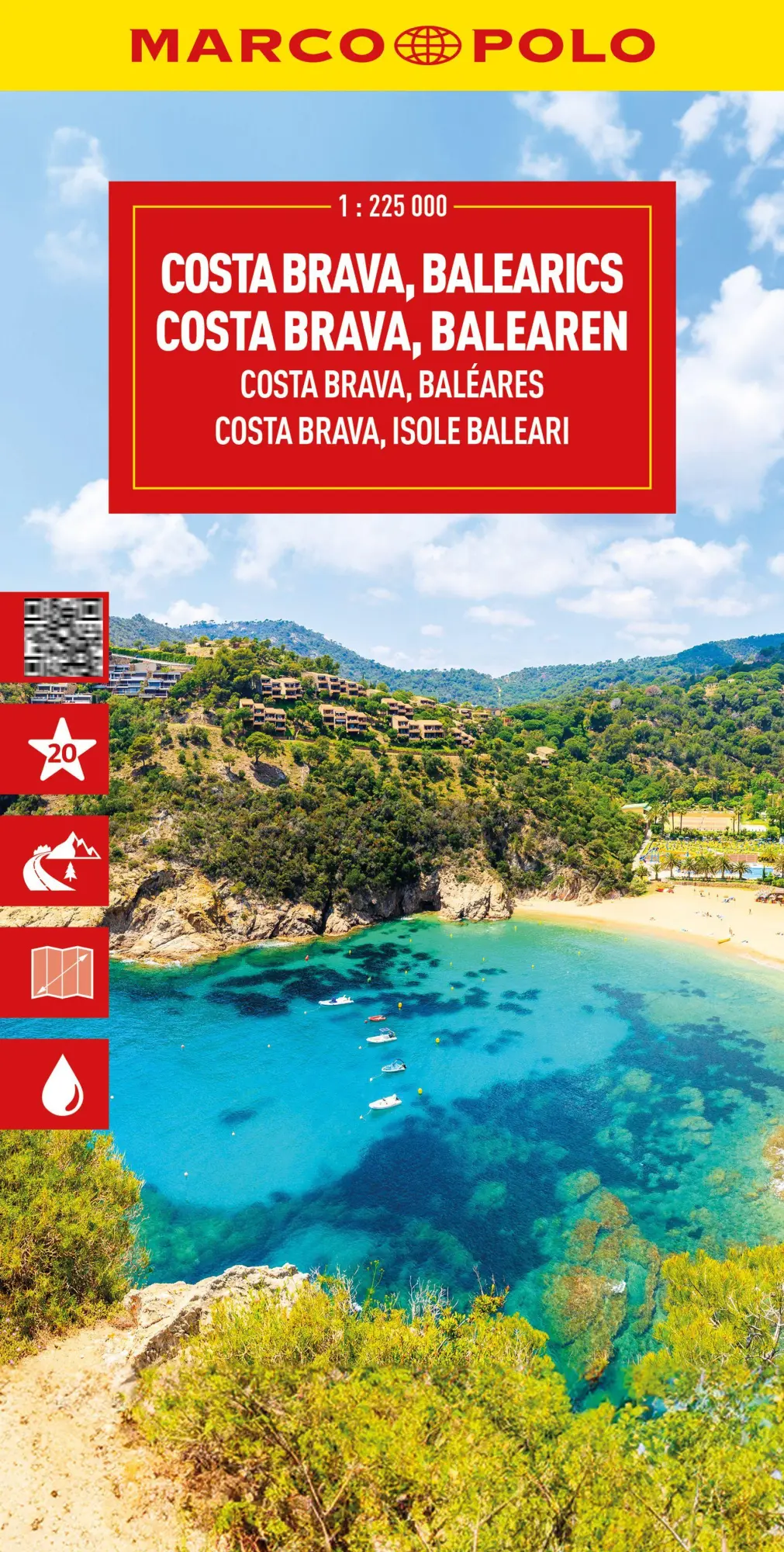 Cover: 9783575022288 | MARCO POLO Reisekarte Costa Brava, Balearen 1:225.000 | (Land-)Karte
