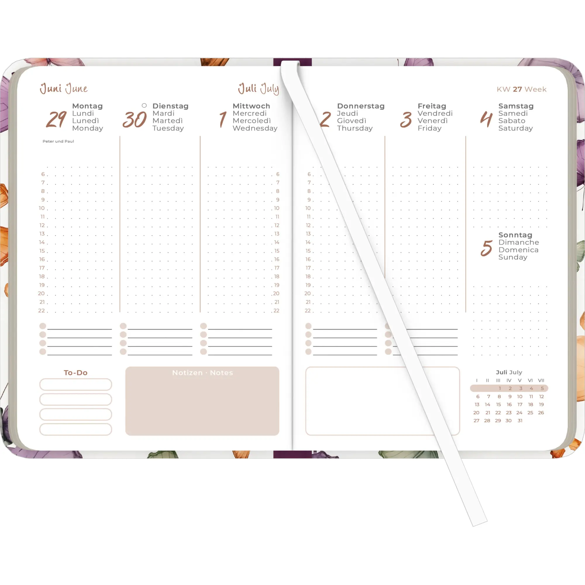 Bild: 4069095002388 | Lady Journal Butterfly 2026 - Schmetterling - Taschenkalender A6...