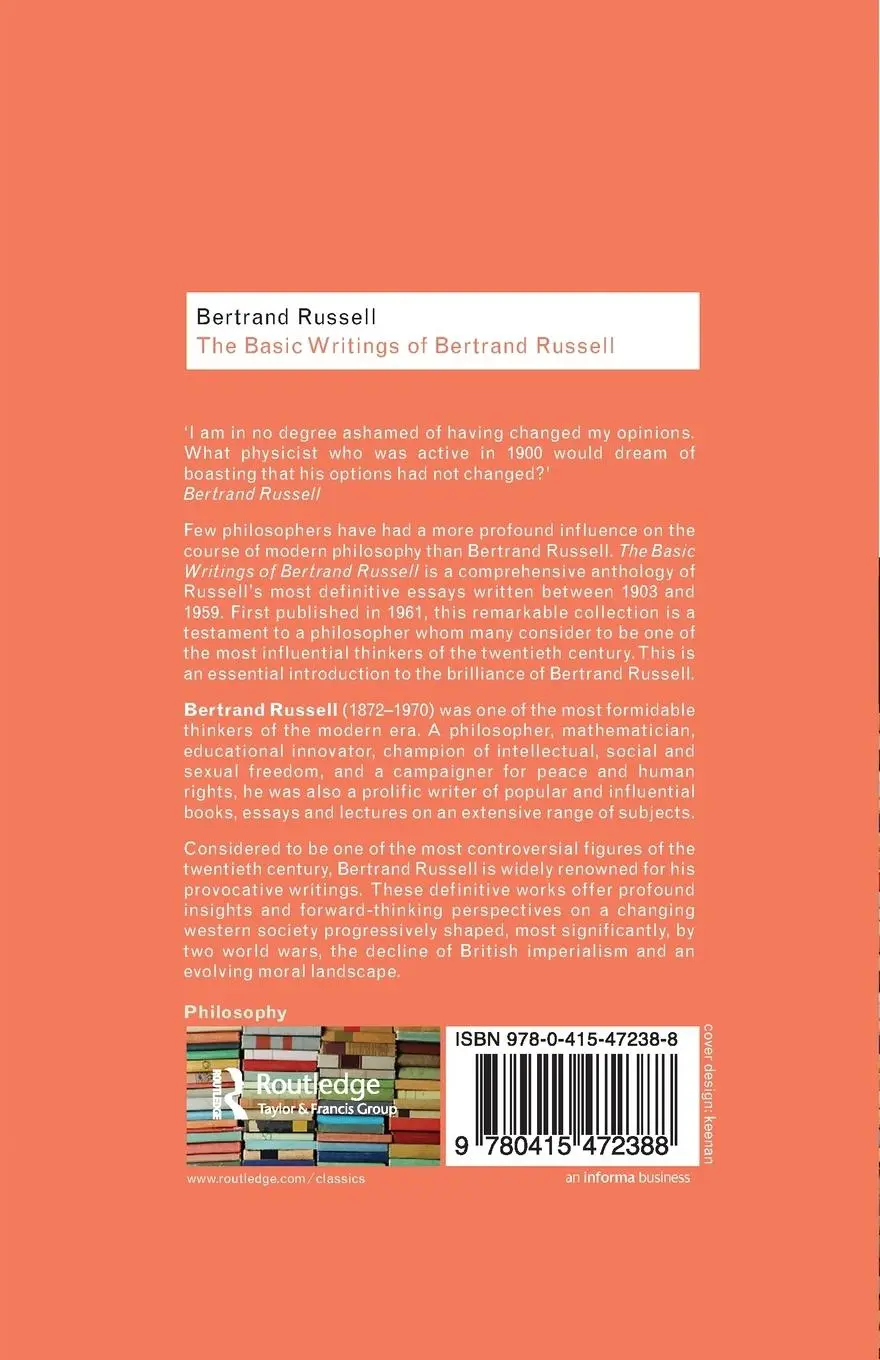 Rückseite: 9780415472388 | The Basic Writings of Bertrand Russell | Bertrand Russell | Buch