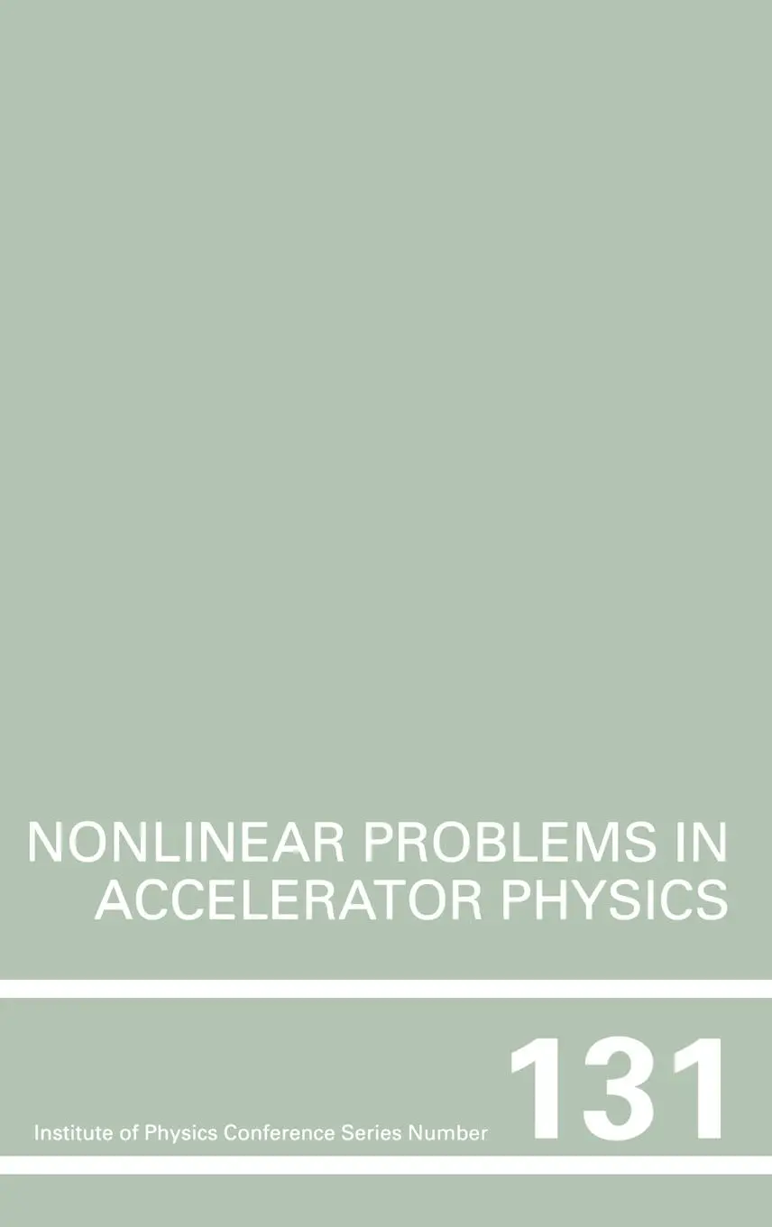 Cover: 9780750302388 | Nonlinear Problems in Accelerator Physics, Proceedings of the INT...