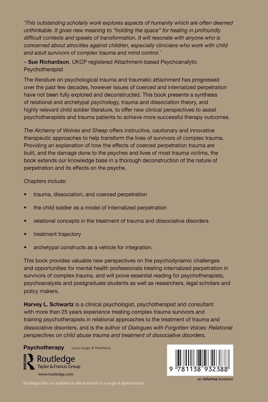 Rückseite: 9781138932388 | The Alchemy of Wolves and Sheep | Harvey L. Schwartz | Taschenbuch