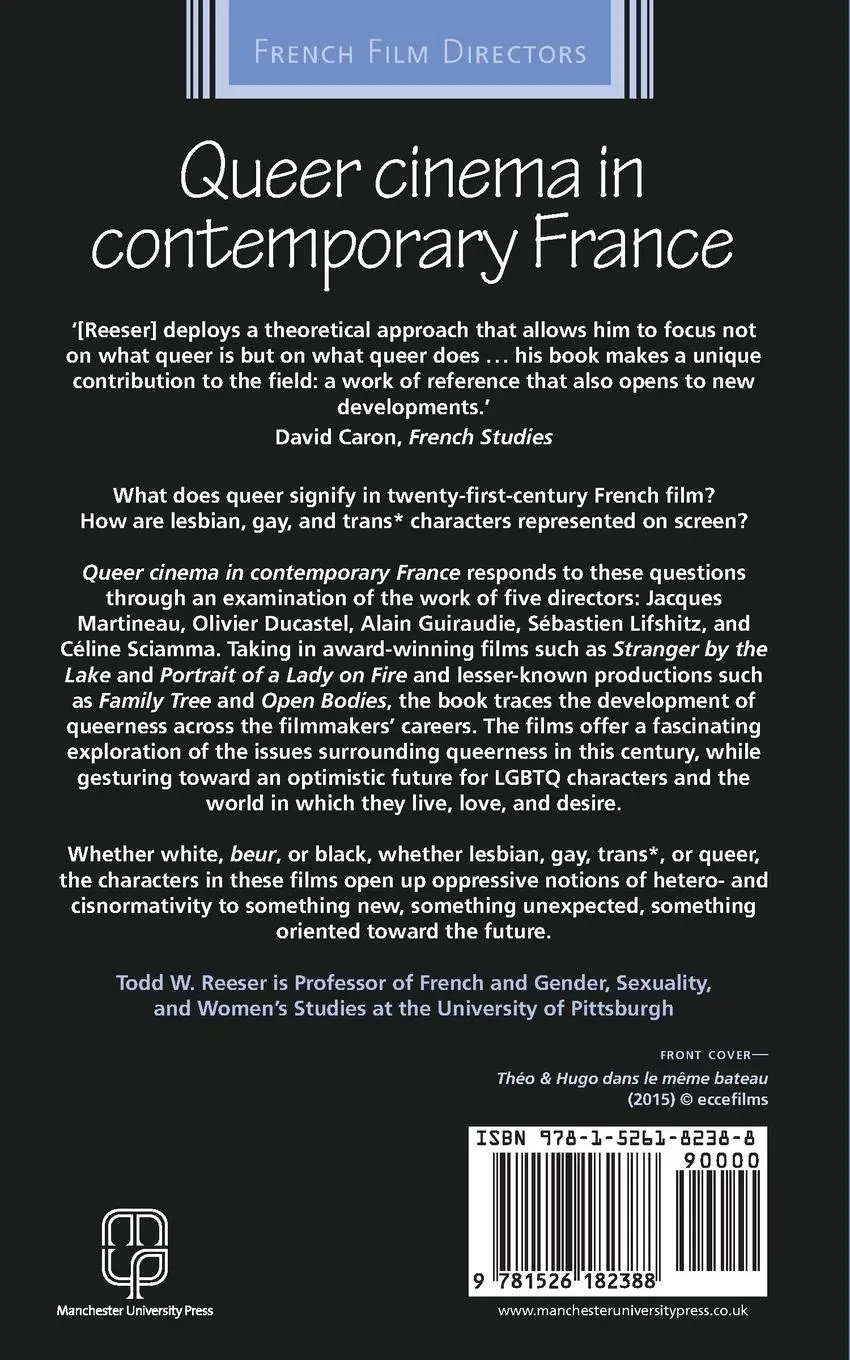 Rückseite: 9781526182388 | Queer cinema in contemporary France | Five directors | Todd Reeser