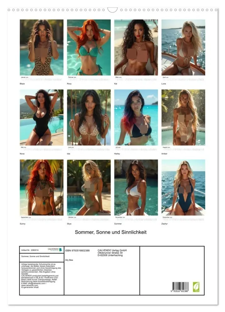 Bild: 9783516602388 | Sommer, Sonne und Sinnlichkeit (Wandkalender 2026 DIN A2 hoch),...