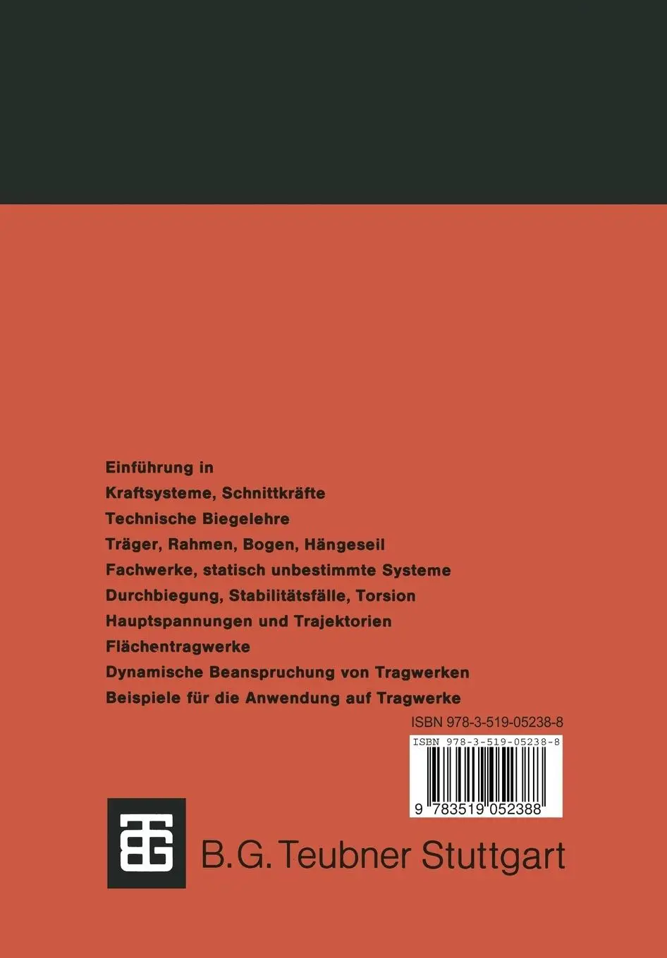 Rückseite: 9783519052388 | Vorlesungen über Statik und Festigkeitslehre | Walther Mann | Buch