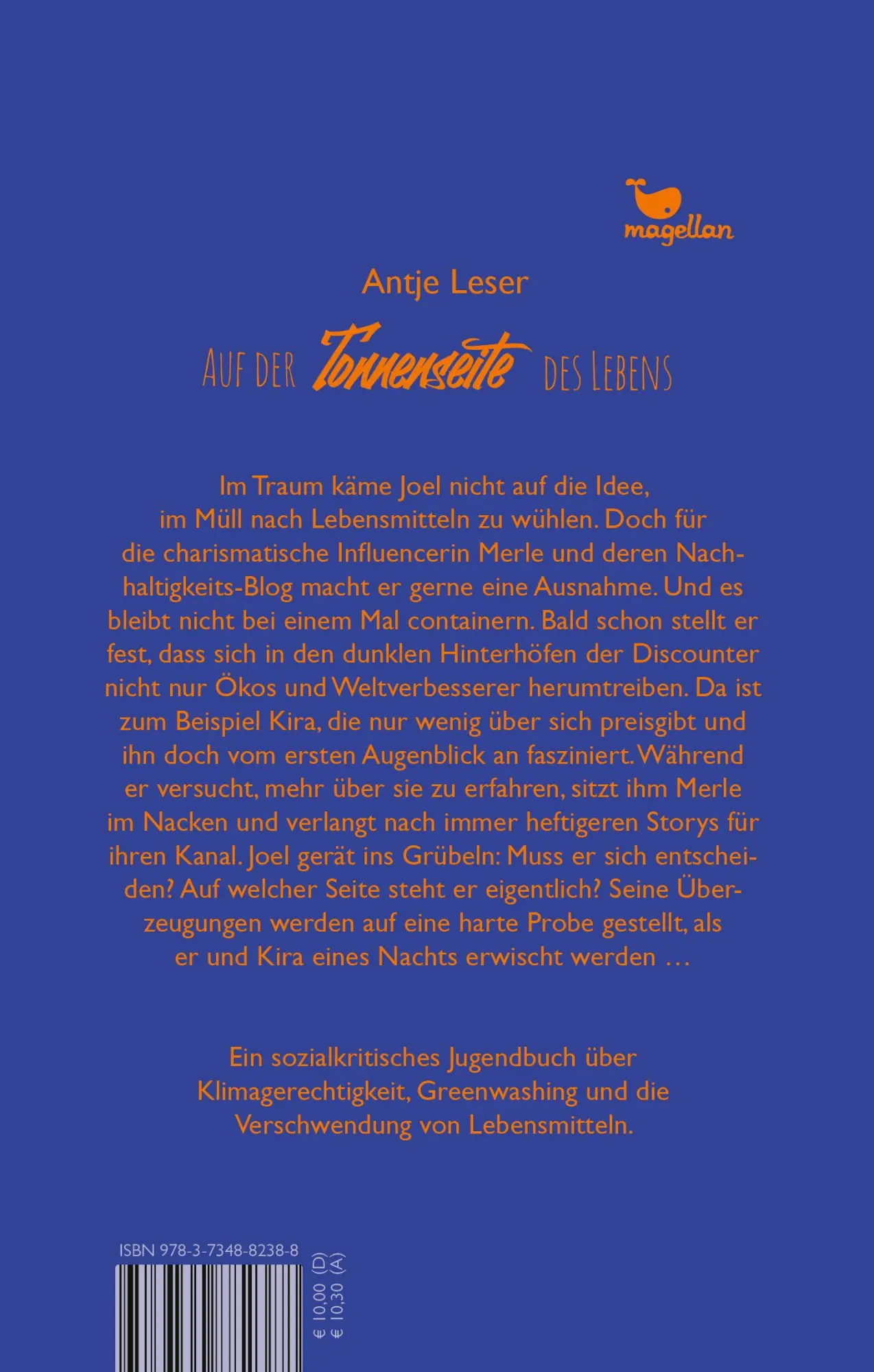 Rückseite: 9783734882388 | Auf der Tonnenseite des Lebens | Ein Jugendroman über das Containern