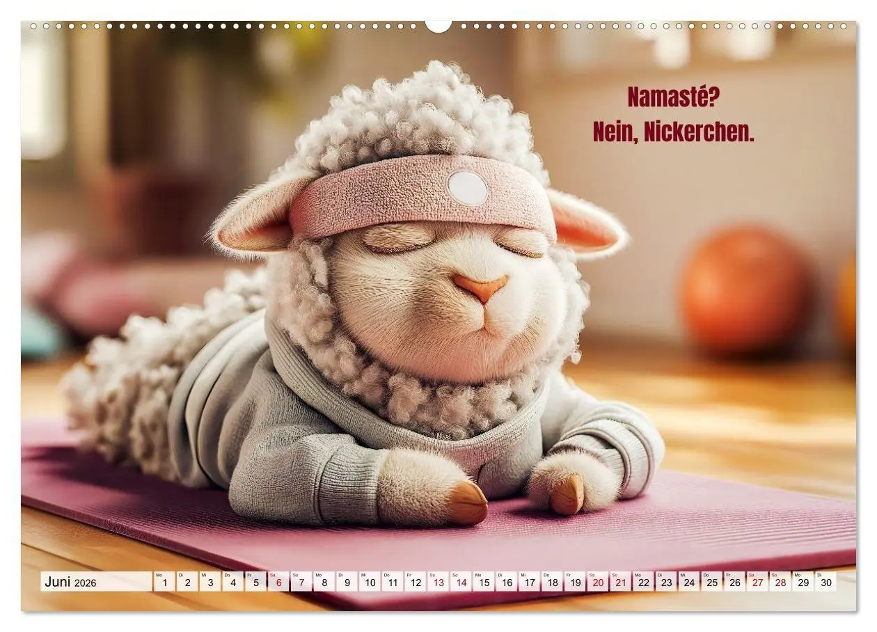 Bild: 9783516692488 | Schlaf gut, mein Schaf - Spruchkalender mit lustigen Schaf-Bildern...