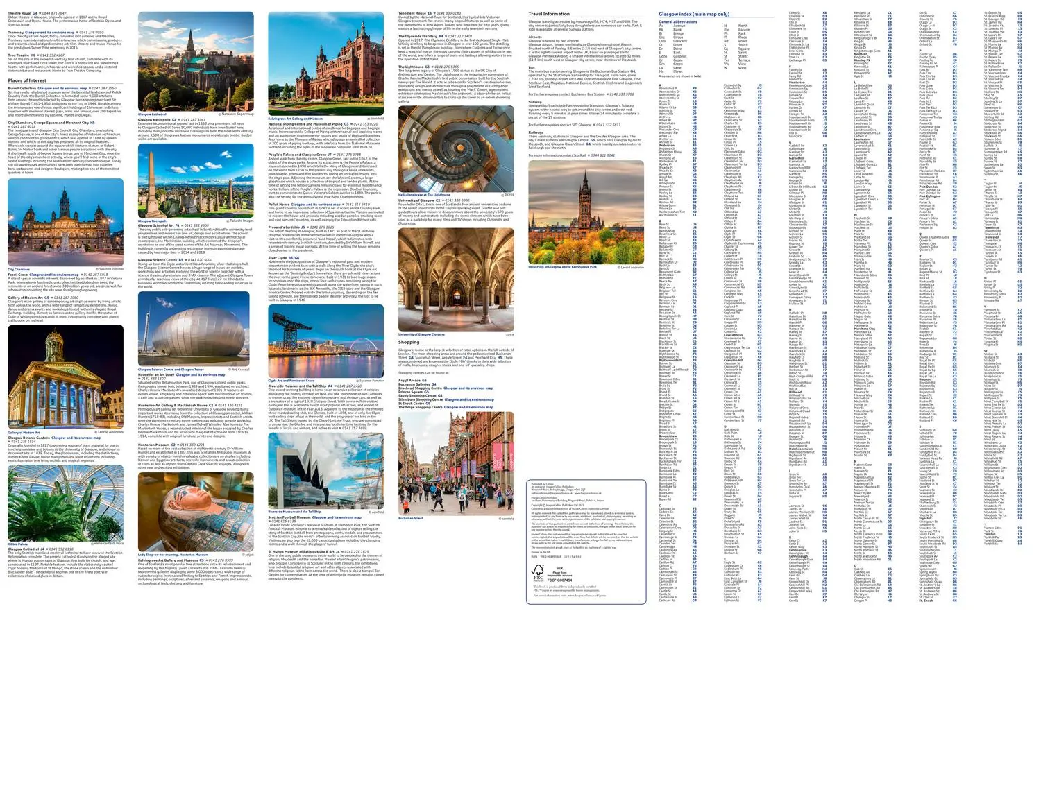 Bild: 9780008492588 | Glasgow Pocket Map | The Perfect Way to Explore Glasgow | Collins Maps