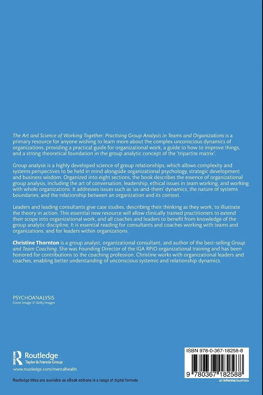 Rückseite: 9780367182588 | The Art and Science of Working Together | Christine Thornton | Buch