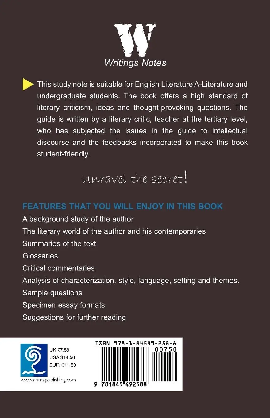 Rückseite: 9781845492588 | A Study Guide to Chinua Achebe's Anthills of the Savannah | Abrahams