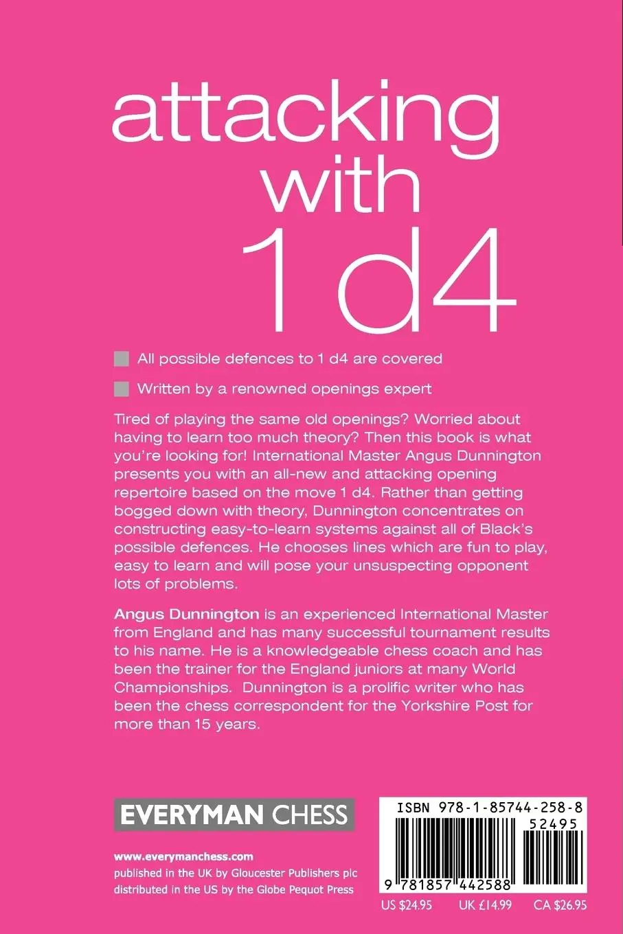 Rückseite: 9781857442588 | Attacking with 1d4 | Angus Dunnington | Taschenbuch | Englisch | 2000