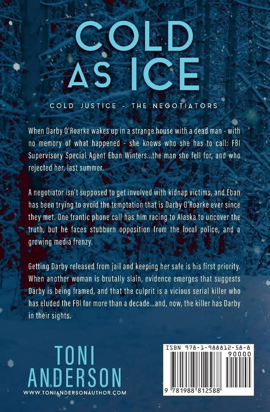 Rückseite: 9781988812588 | Cold as Ice | FBI Romantic Thriller | Toni Anderson | Taschenbuch