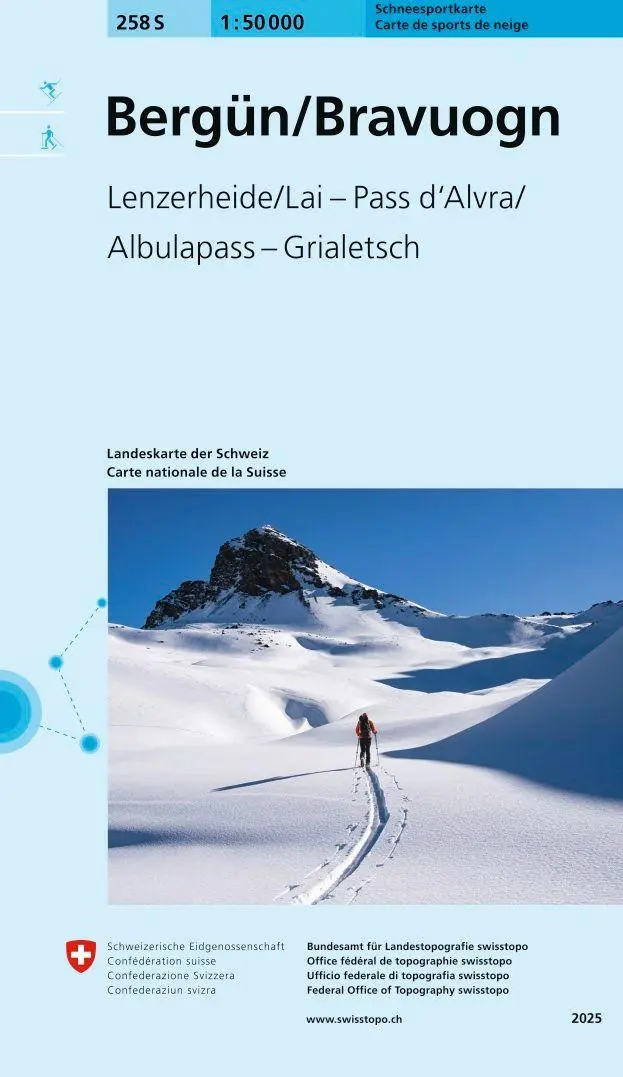 Cover: 9783302502588 | 258S Bergün/Bravuogn Schneesportkarte | swisstopo | (Land-)Karte