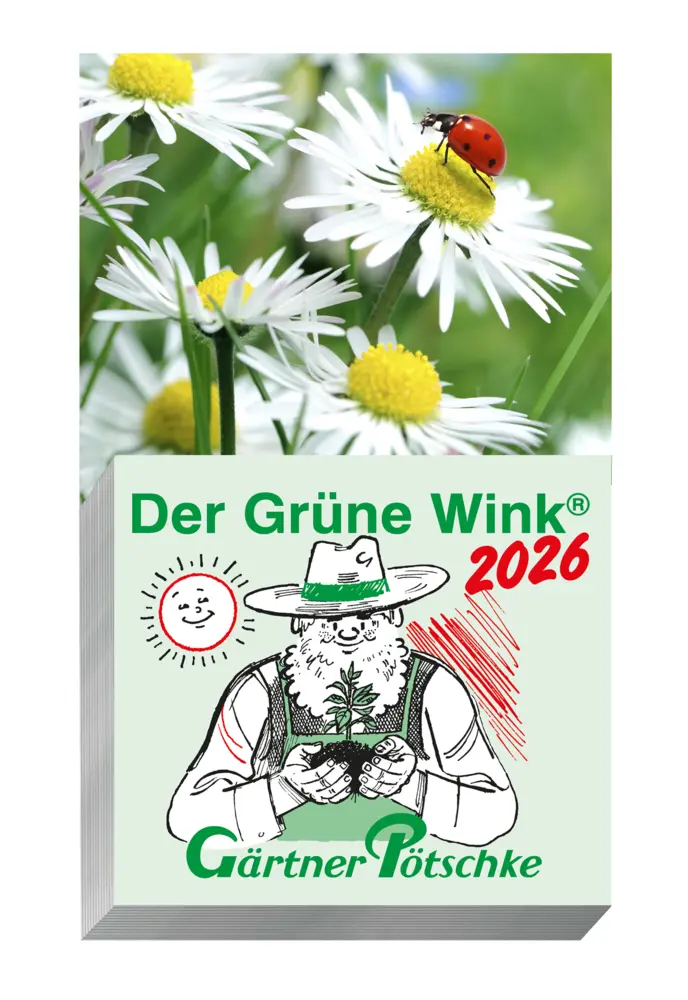 Cover: 9783920362588 | Gärtner Pötschke Der Grüne Wink Tages-Gartenkalender 2026 | Kalender