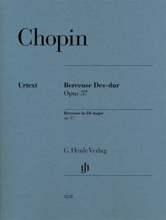 Cover: 9790201812588 | Berceuse Des-dur op. 57 für Klavier zu zwei Händen. Revidierte...