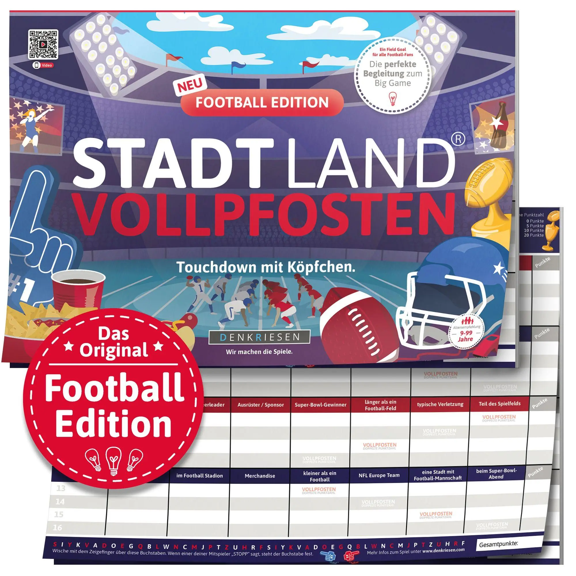 Cover: 4262494922688 | DENKRIESEN - STADT LAND VOLLPFOSTEN® - FOOTBALL EDITION -...