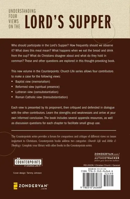 Rückseite: 9780310262688 | Understanding Four Views on the Lord's Supper | Armstrong (u. a.)