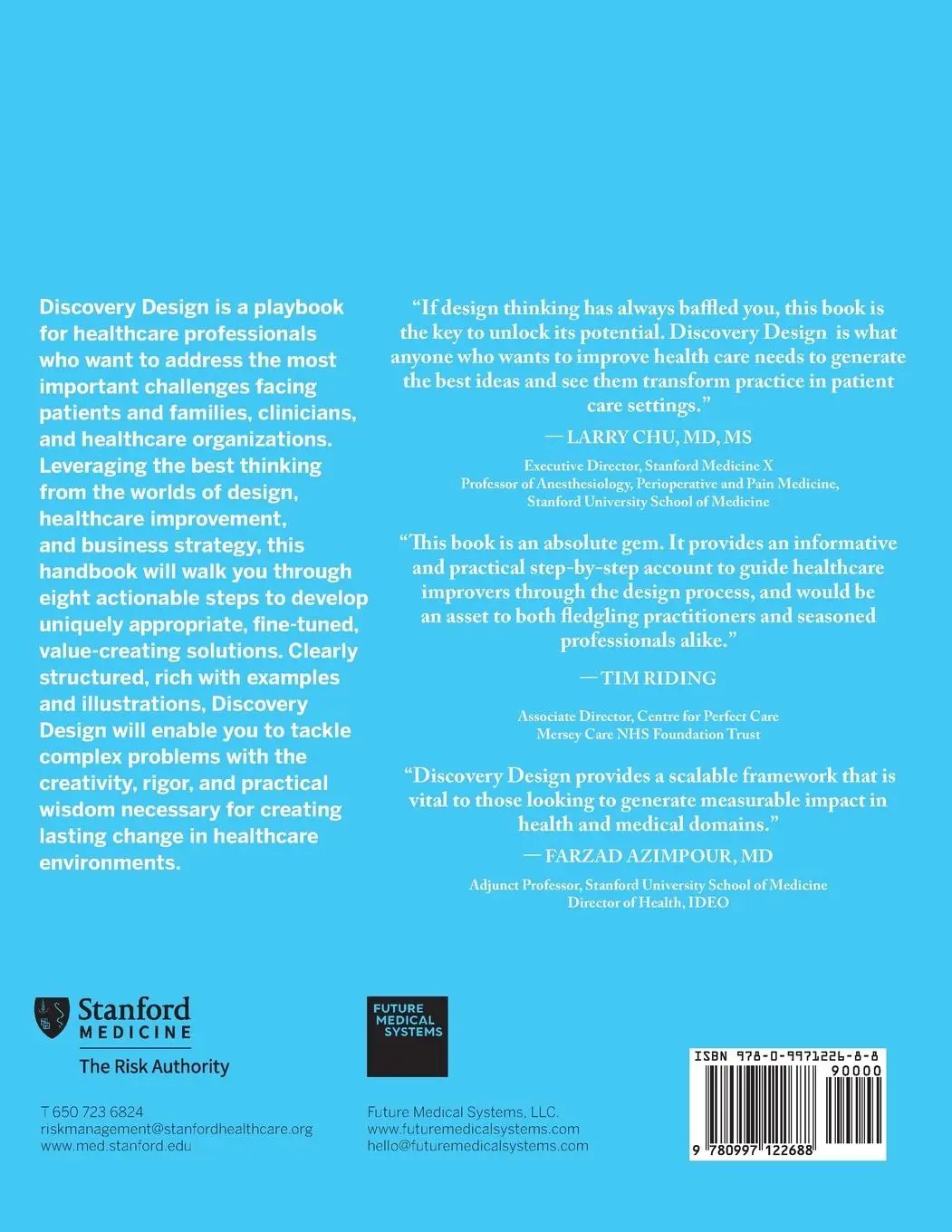 Rückseite: 9780997122688 | Discovery Design | Design Thinking for Healthcare Improvement | Buch