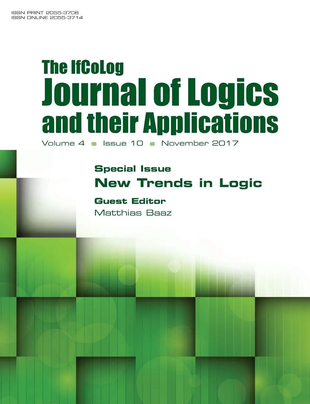 Cover: 9781848902688 | Ifcolog Journal of Logics and their Applications Volume 4, number...