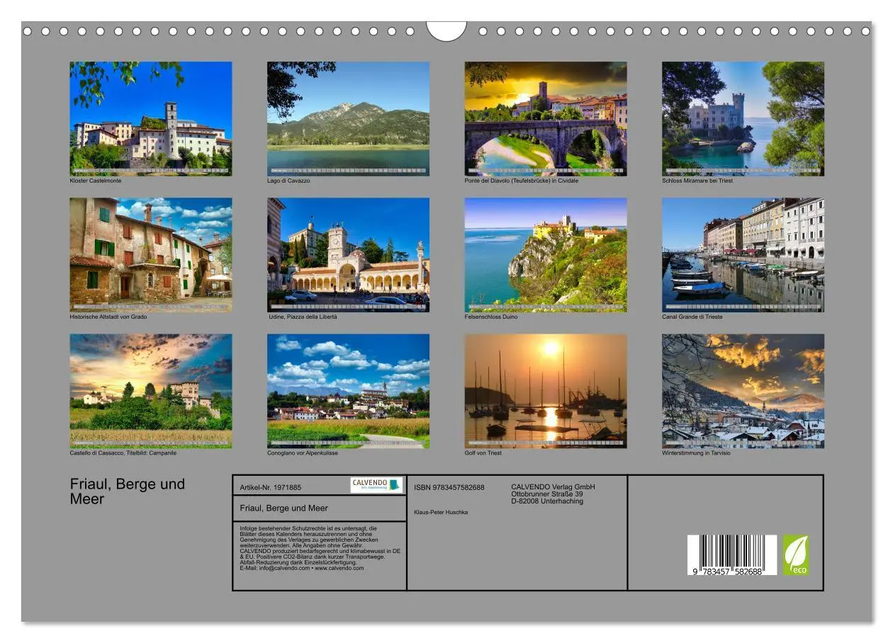Bild: 9783457582688 | Friaul, Berge und Meer (Wandkalender 2026 DIN A3 quer), CALVENDO...