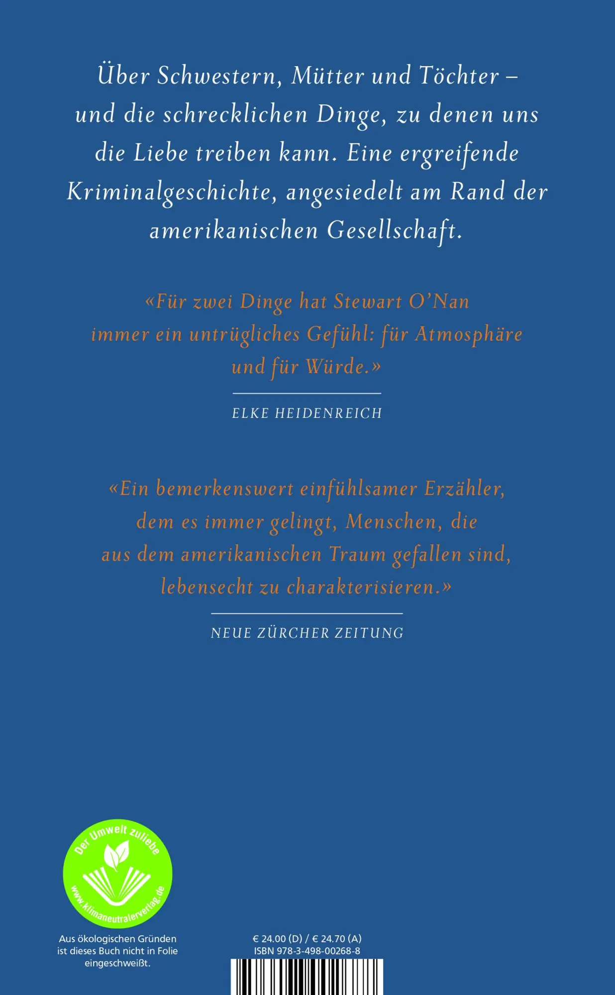 Rückseite: 9783498002688 | Ocean State | Stewart O¿Nan | Buch | 256 S. | Deutsch | 2022 | Rowohlt