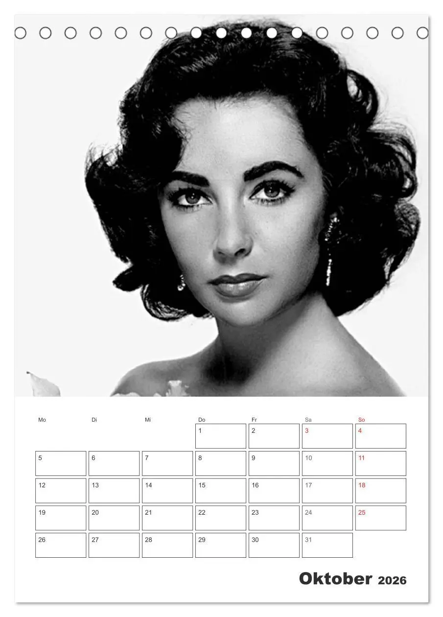 Bild: 9783516432688 | Filmstars. Unvergessene Diven (Tischkalender 2026 DIN A5 hoch),...