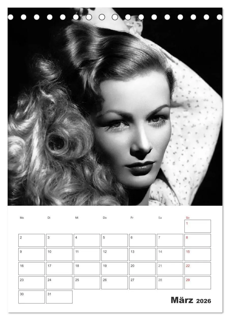 Bild: 9783516432688 | Filmstars. Unvergessene Diven (Tischkalender 2026 DIN A5 hoch),...