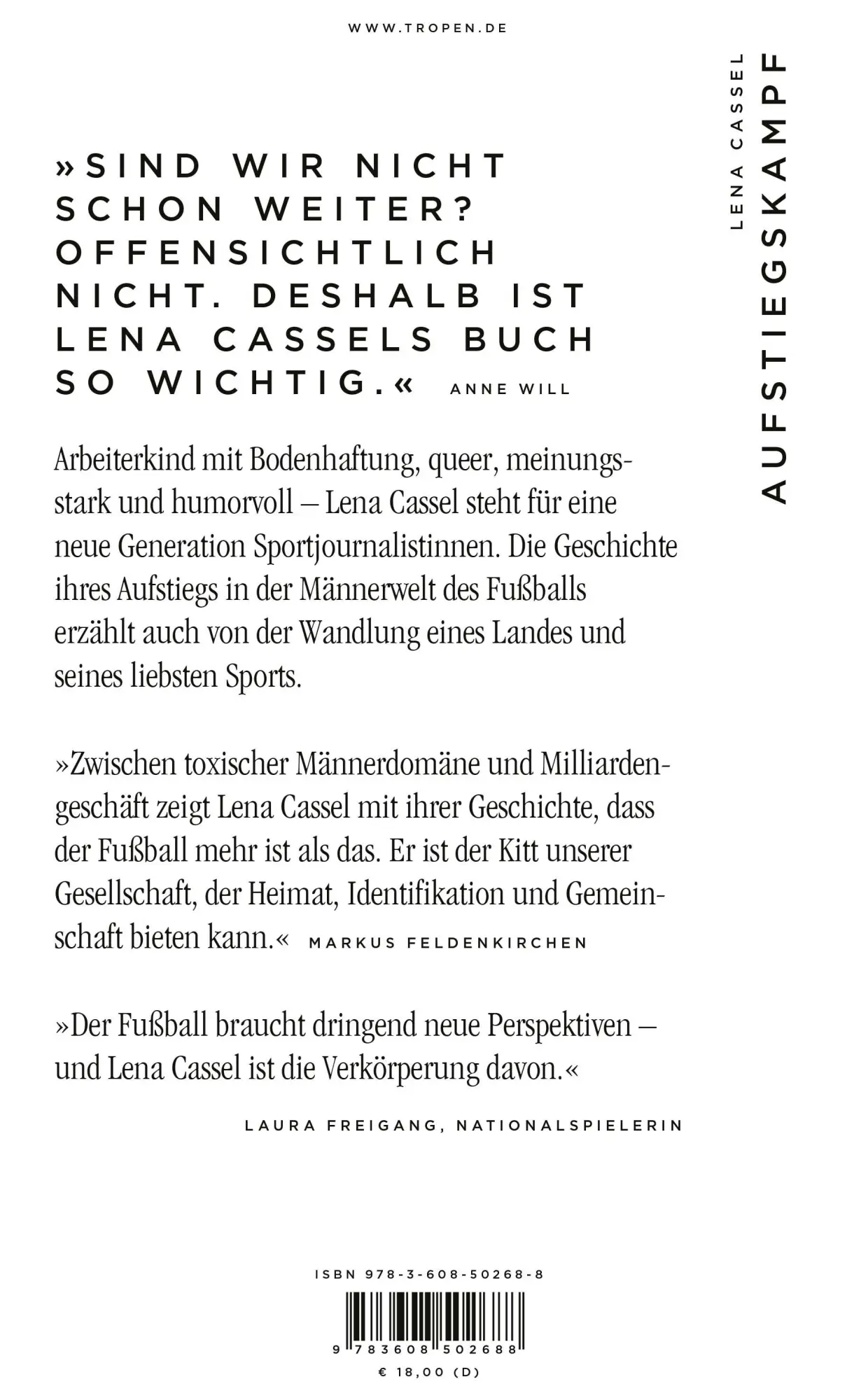 Rückseite: 9783608502688 | Aufstiegskampf | Vom Seitenrand in die Primetime | Lena Cassel | Buch