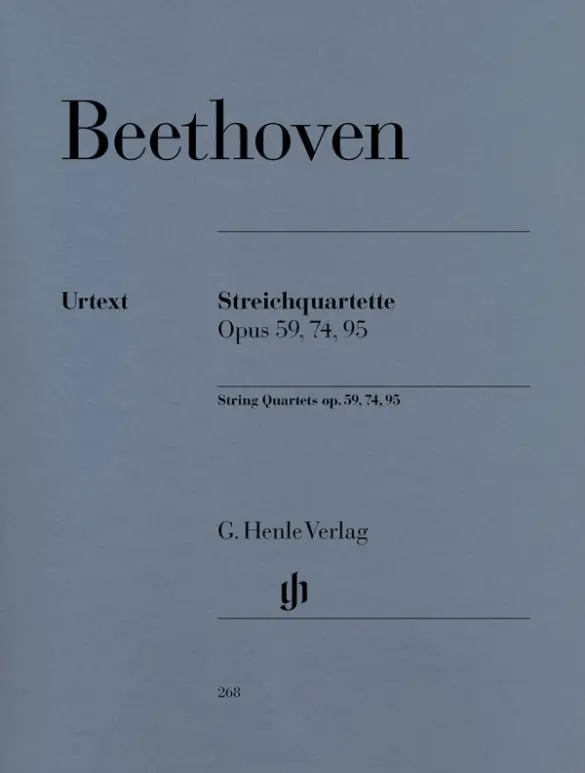 Cover: 9790201802688 | Ludwig van Beethoven - Streichquartette Opus 59, 74, 95 | Paul Mies