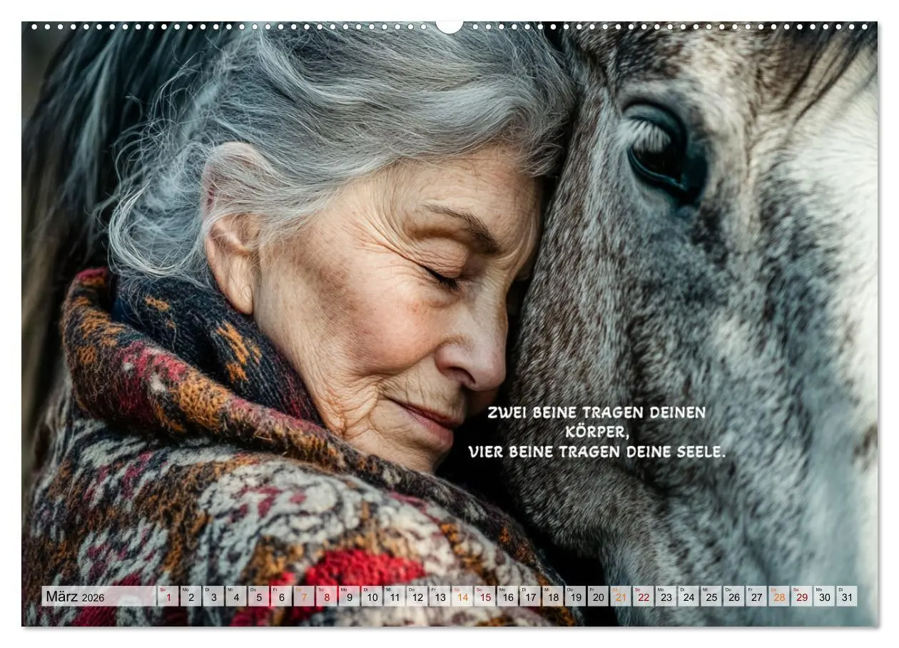 Bild: 9783457262788 | Pferde und Seelensprüche (hochwertiger Premium Wandkalender 2026...