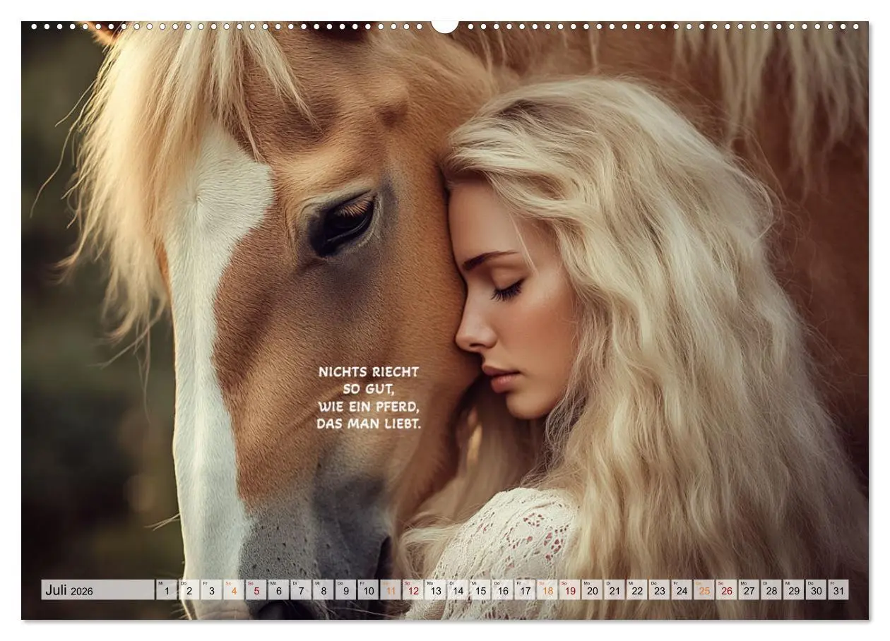 Bild: 9783457262788 | Pferde und Seelensprüche (hochwertiger Premium Wandkalender 2026...