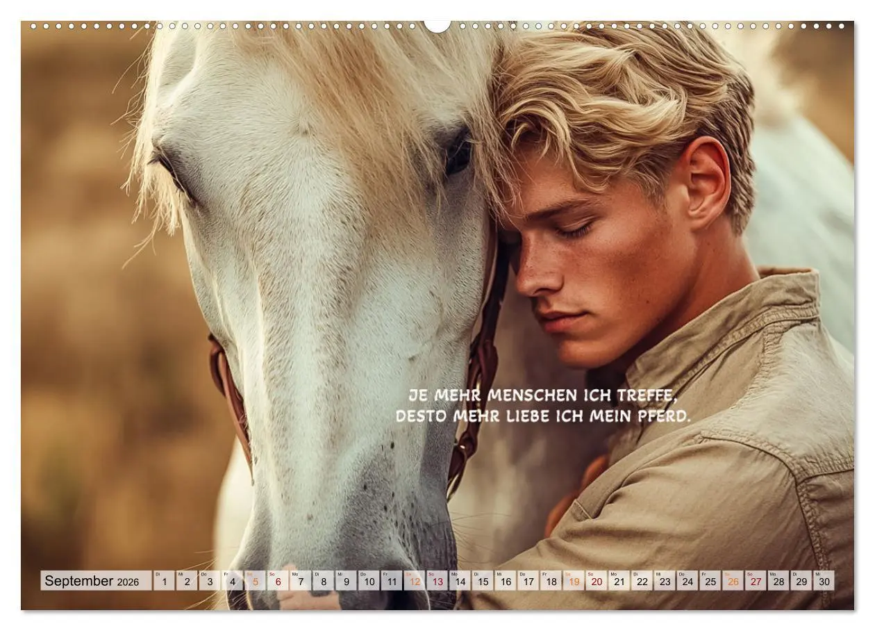 Bild: 9783457262788 | Pferde und Seelensprüche (hochwertiger Premium Wandkalender 2026...