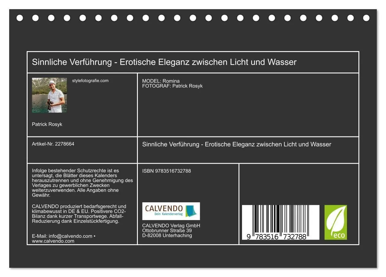 Bild: 9783516732788 | Sinnliche Verführung - Erotische Eleganz zwischen Licht und Wasser...
