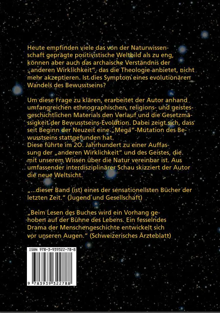 Rückseite: 9783939322788 | Die Mutation des Bewusstseins | Willy Obrist | Taschenbuch | Deutsch
