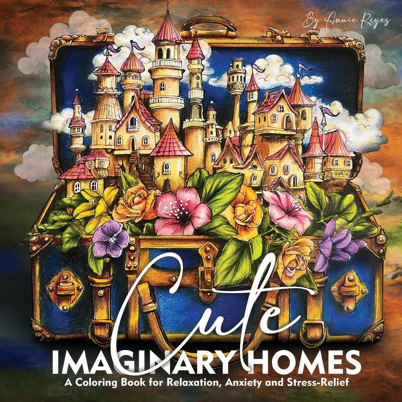 Cover: 9798989552788 | Cute Imaginary Homes. A Coloring Book for Relaxation, Anxiety and...