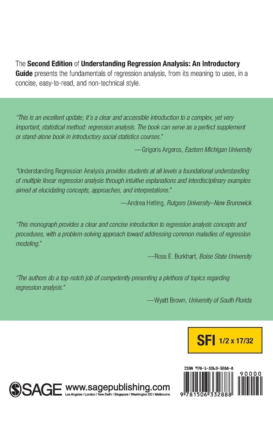 Rückseite: 9781506332888 | Understanding Regression Analysis | An Introductory Guide | Buch