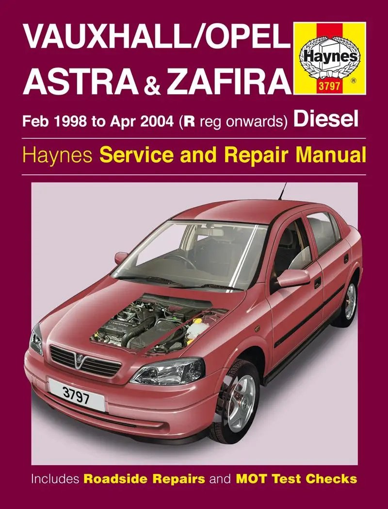 Cover: 9781785212888 | Vauxhall/Opel Astra &amp; Zafira Diesel (Feb 98 – Apr 04) Haynes Repair...