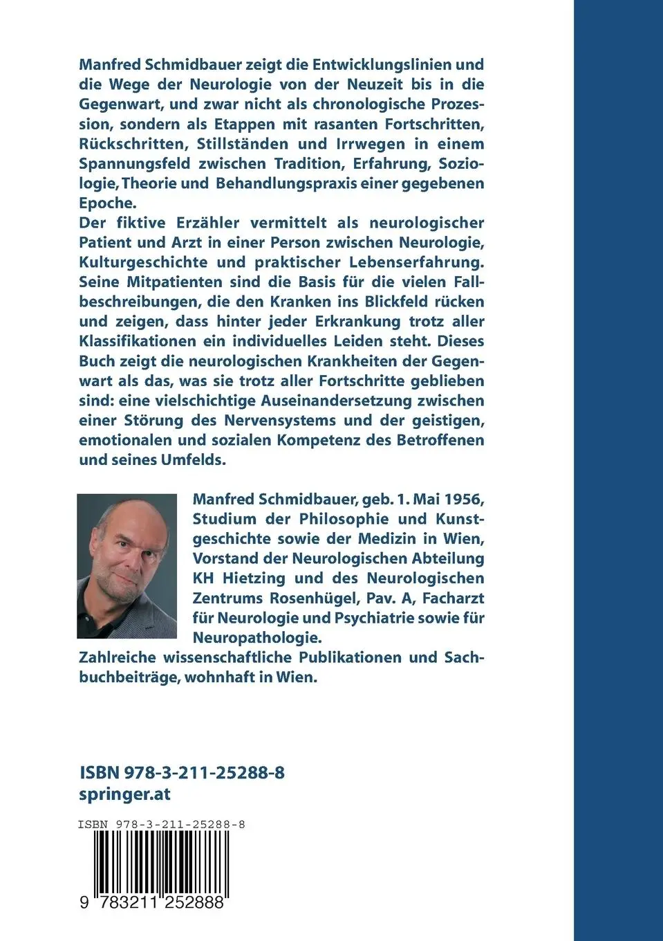 Rückseite: 9783211252888 | Der Nerventurm | Eine neurologische Zeitreise | Manfred Schmidbauer