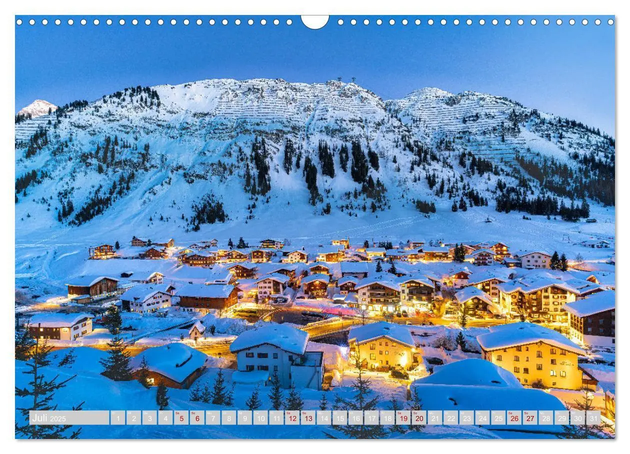 Bild: 9783435232888 | Arlberg - magic of winter (Wandkalender 2025 DIN A3 quer), CALVENDO...