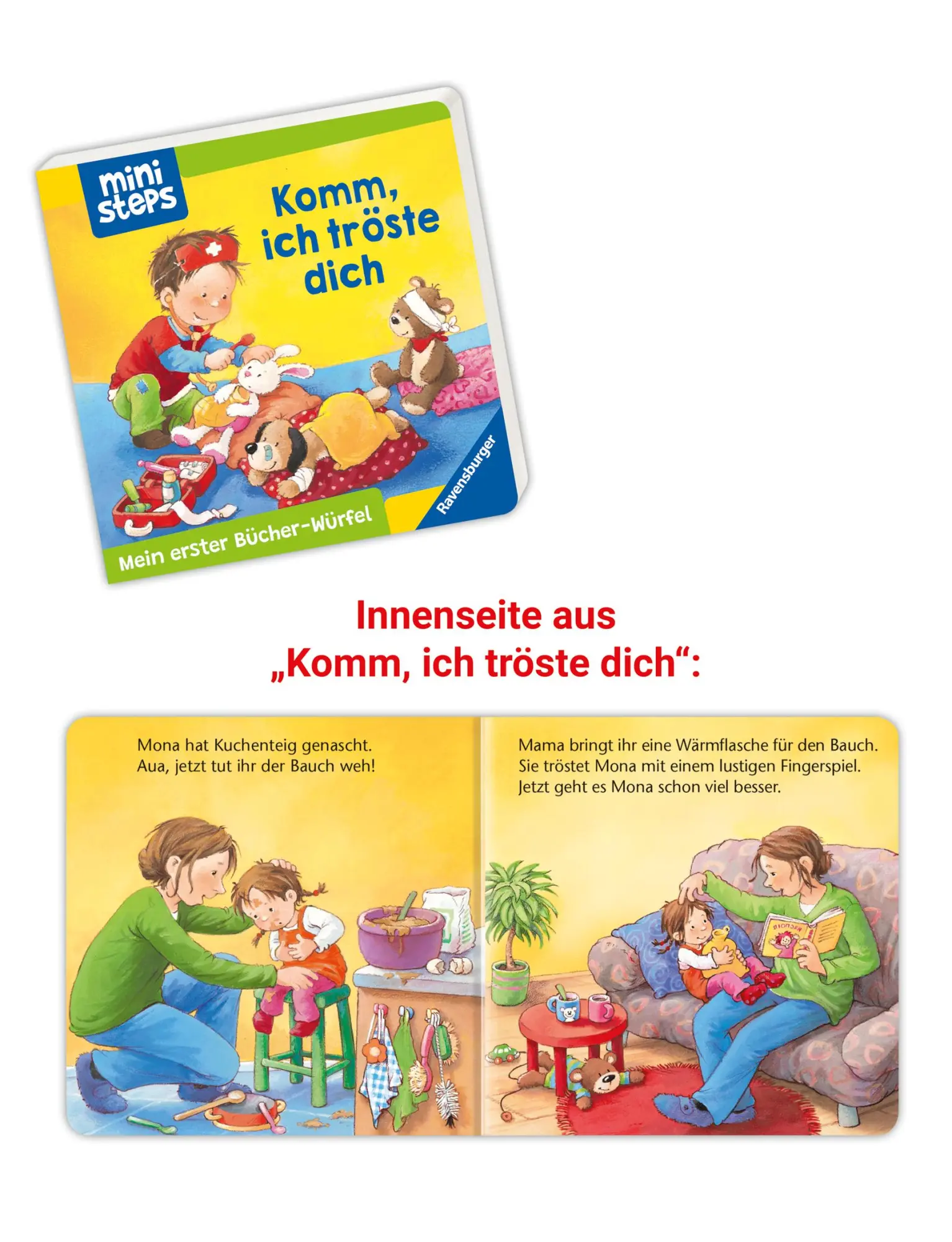 Bild: 9783473302888 | ministeps: Mein erster Bücher-Würfel: Töpfchen, Schnuller, Gute...