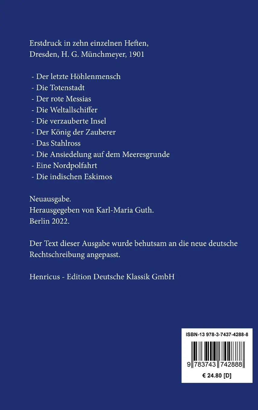 Rückseite: 9783743742888 | Aus dem Reiche der Fantasie | Die zehn Hefte in einem Buch | Kraft