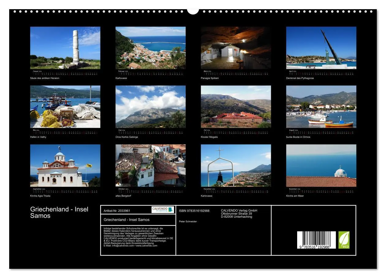 Bild: 9783516192988 | Griechenland - Insel Samos (hochwertiger Premium Wandkalender 2026...