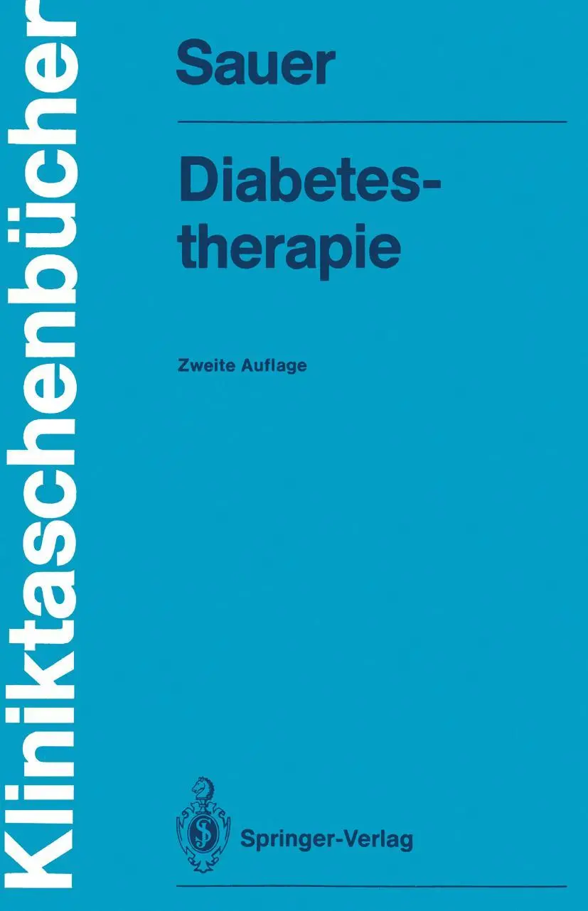 Cover: 9783540162988 | Diabetestherapie | Heinrich Sauer | Taschenbuch | xii | Deutsch | 1987