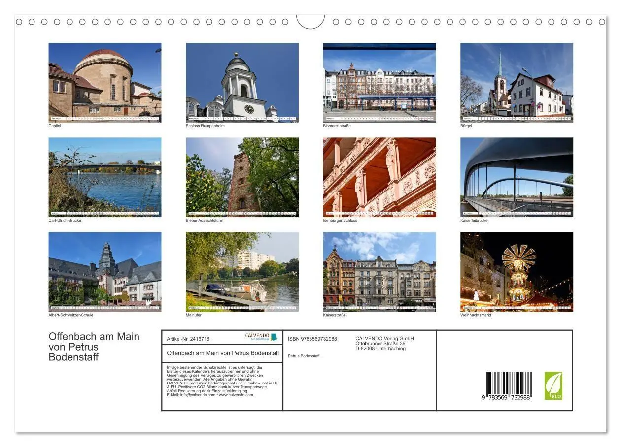 Bild: 9783569732988 | Offenbach am Main von Petrus Bodenstaff (Wandkalender 2027 DIN A3...