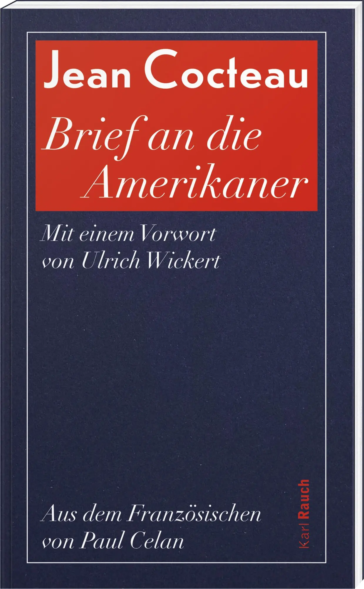 Cover: 9783792002988 | Brief an die Amerikaner | Mit einem Vorort von Ulrich Wickert | Buch