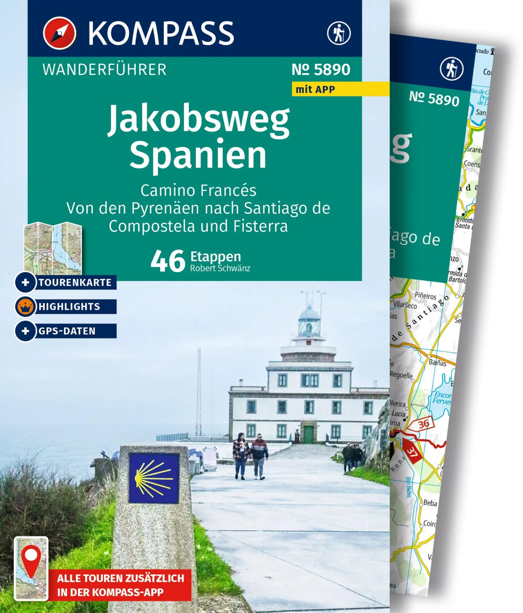 Cover: 9783991542988 | KOMPASS Wanderführer Jakobsweg Spanien, Camino Francés. Von den...