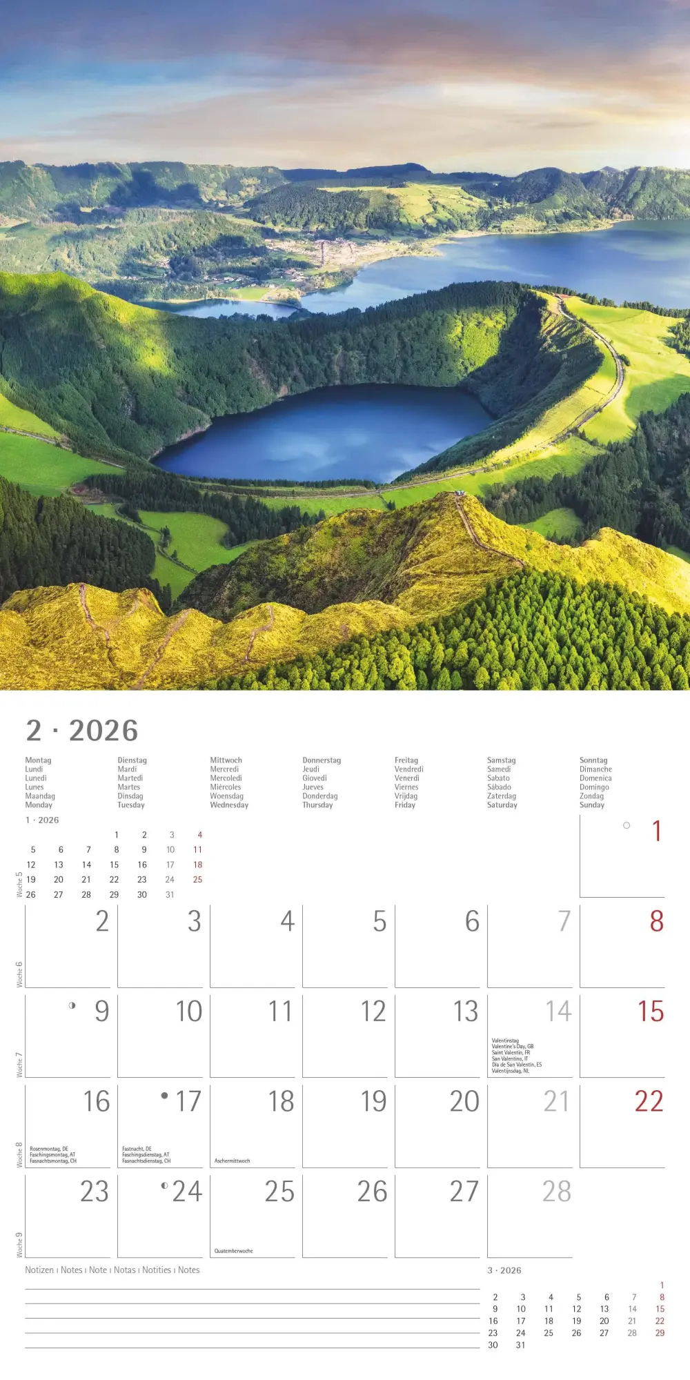 Bild: 4069095003088 | Sunny Moments 2026 - Broschürenkalender 30x30 cm (30x60 geöffnet) -...