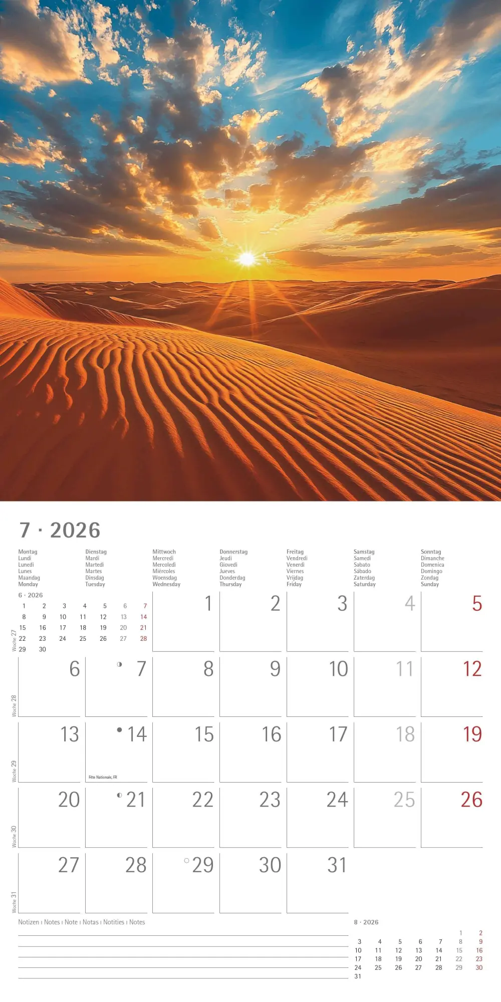 Bild: 4069095003088 | Sunny Moments 2026 - Broschürenkalender 30x30 cm (30x60 geöffnet) -...