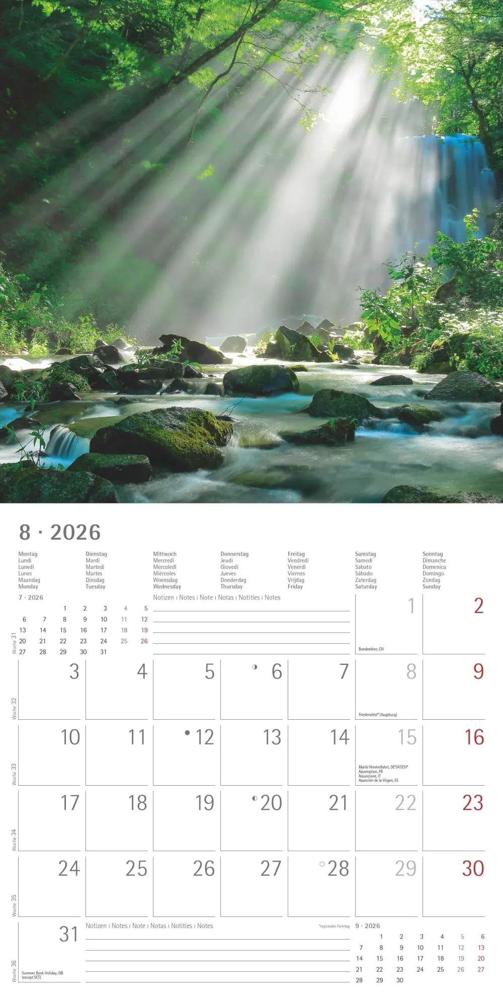 Bild: 4069095003088 | Sunny Moments 2026 - Broschürenkalender 30x30 cm (30x60 geöffnet) -...
