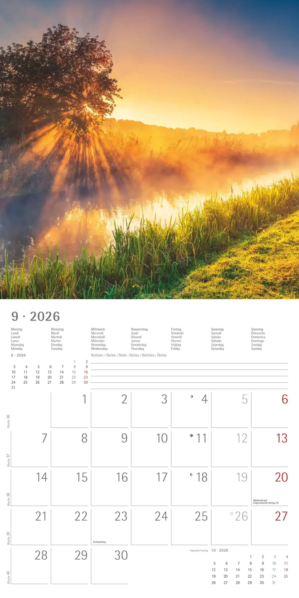 Bild: 4069095003088 | Sunny Moments 2026 - Broschürenkalender 30x30 cm (30x60 geöffnet) -...
